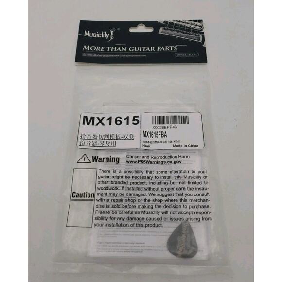 Musiclily Pro CNC Acrylic Humbucker Pickup Electric Guitar Body Routing Template - Picture 1 of 5